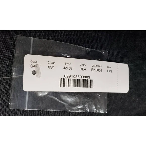 J. Crew NWT Black Beauchamps Linen Button Back Sleeveless Shift Dress XS Tall - Picture 6 of 12